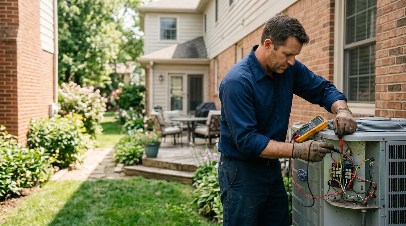 HVAC technician working near Oakville, CA